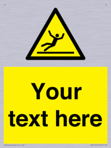 Custom Figure Slipping Sign